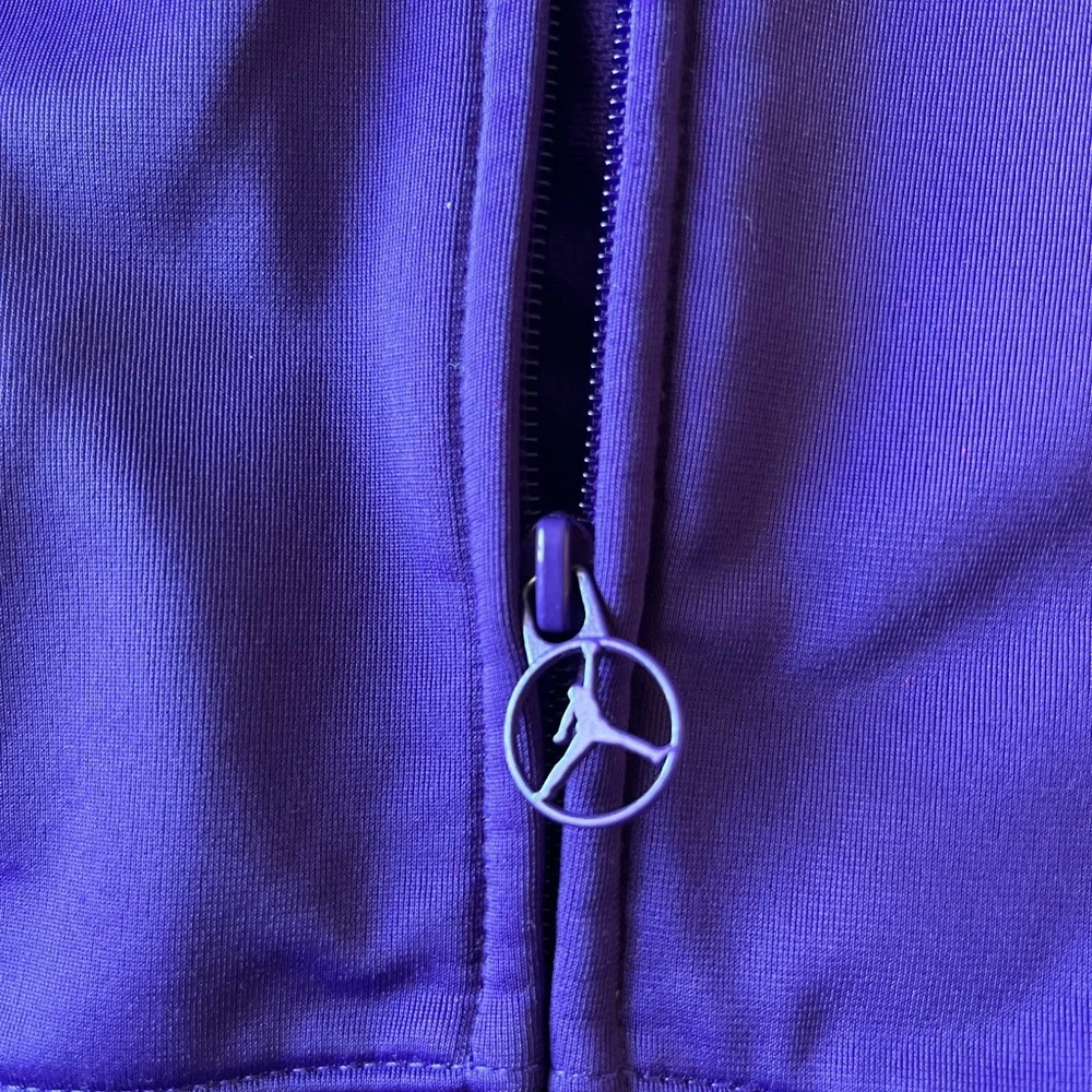 4T Toddler Jordan Black and Purple Zip-Up Jacket - Picture 3 of 6